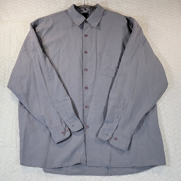 Classic Checkered Gray Dress Shirt - Picture 1 of 4